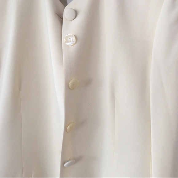 NWT 1980s Vintage Jones New York Cream Blazer - Picture 11 of 12